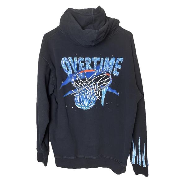 Overtime Black Hoodie Icicle Cold Hearts Frozen Basketball Hoopers Mens Sz M - Picture 1 of 9